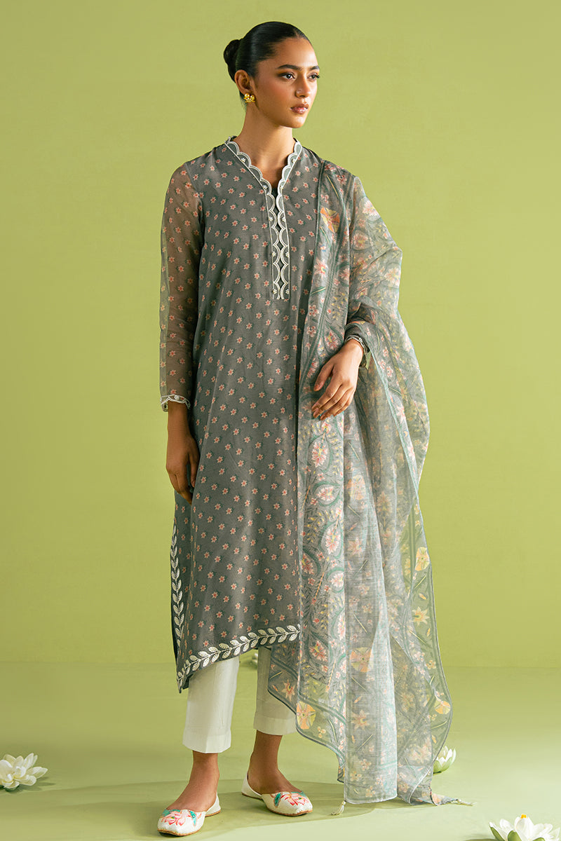 FOREST FLORA-2 PC (SHIRT & DUPATTA) - Pehnaawaa