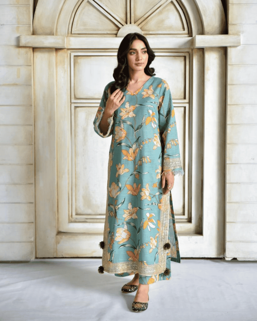 Zink Flora – Khaddar Suit for Women