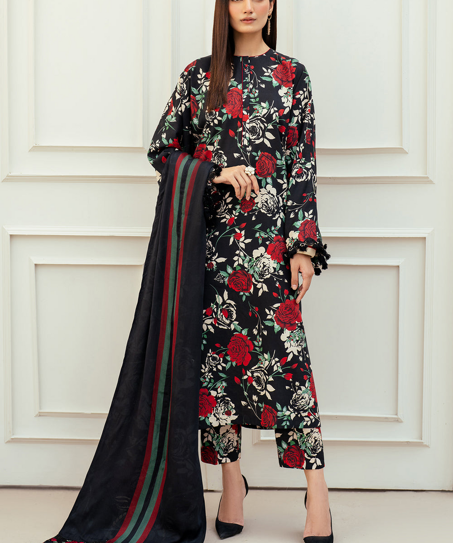 DIGITAL PRINTED KHADDAR 3-Piece