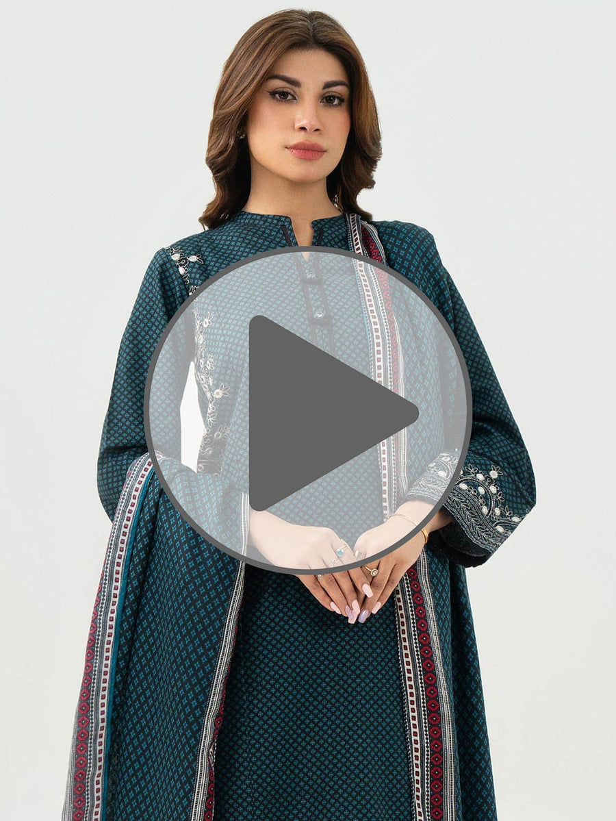 2 Piece Khaddar Suit - Embroidered (Pret) - Pehnaawaa