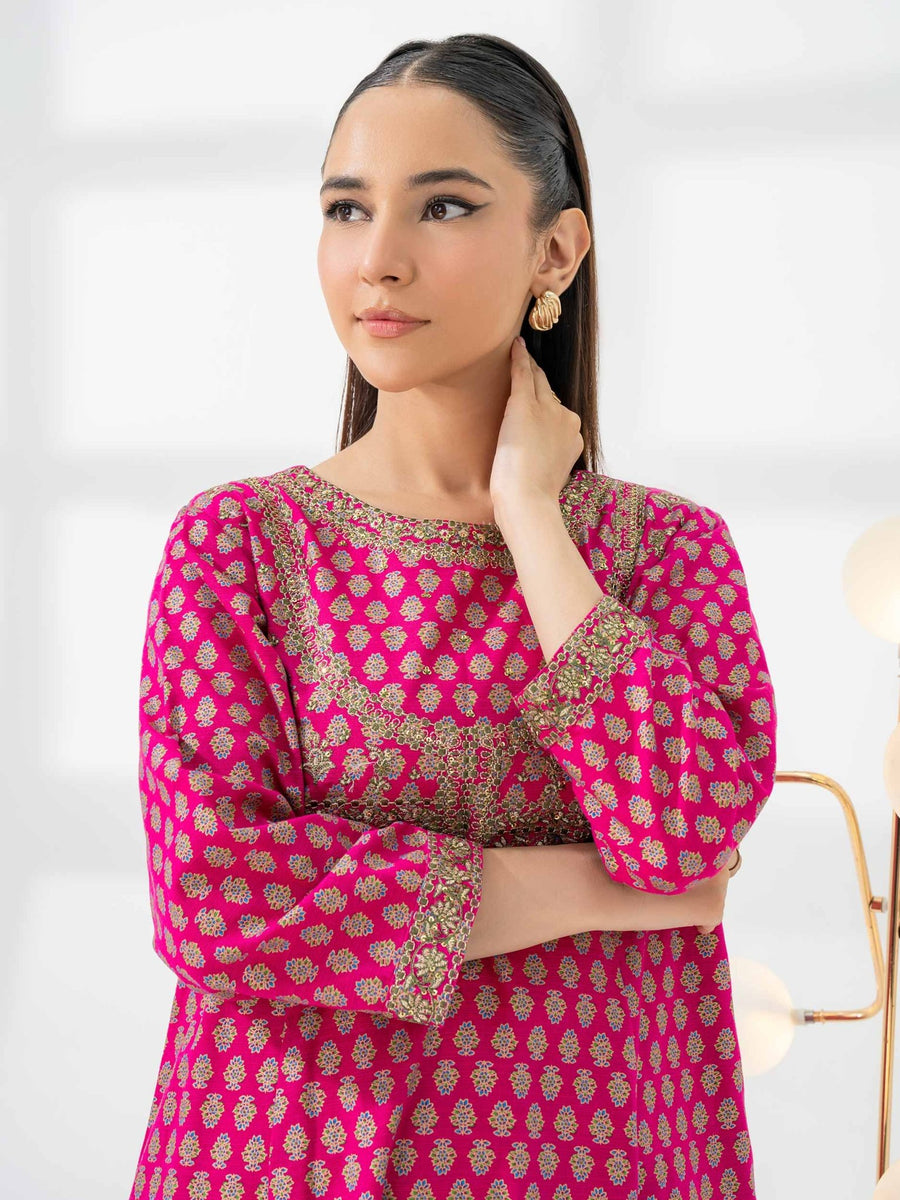 2 Piece Khaddar Suit - Embroidered (Pret) - Pehnaawaa