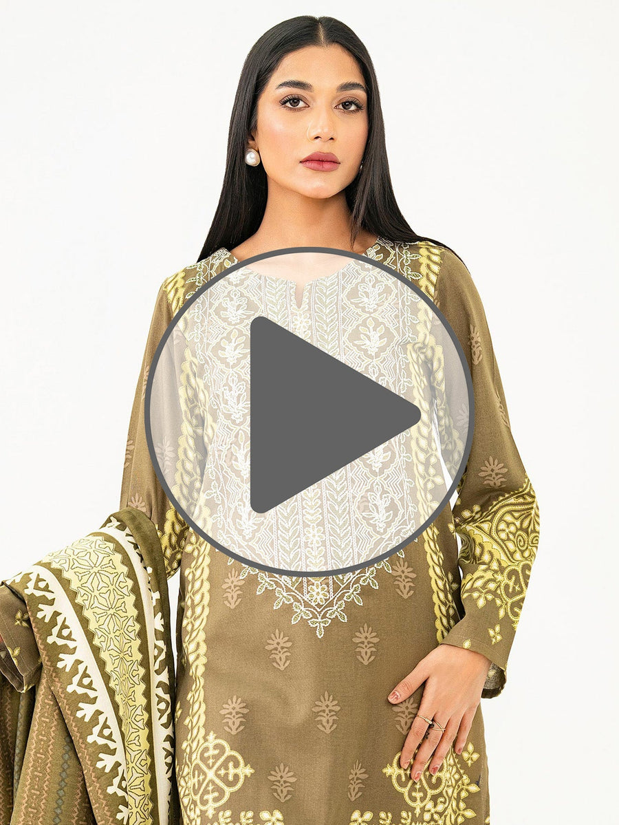 2 Piece Khaddar Suit - Embroidered (Pret) - Pehnaawaa