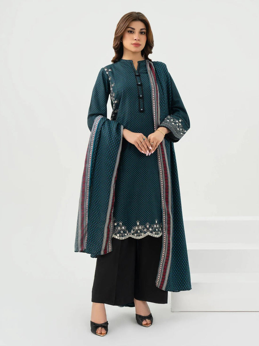 2 Piece Khaddar Suit - Embroidered (Pret) - Pehnaawaa