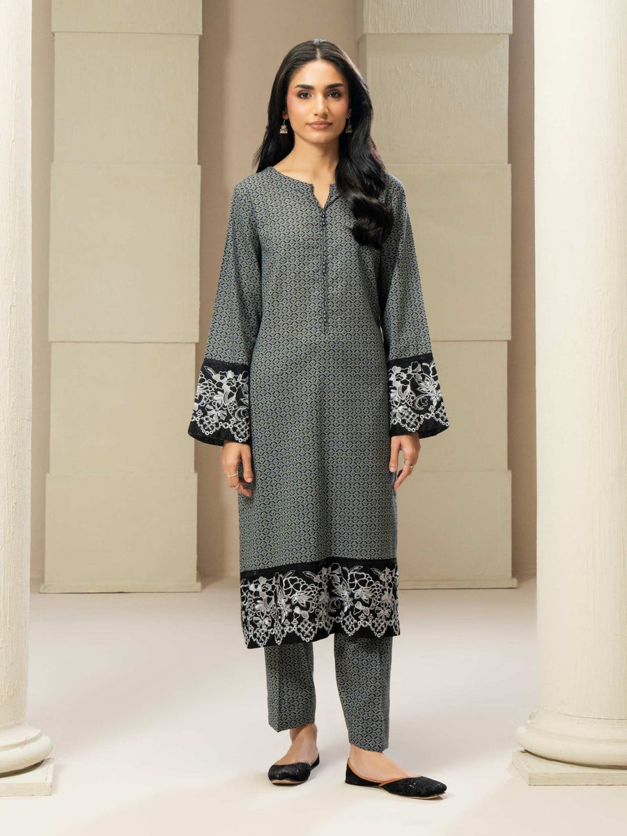 2 Piece Khaddar Suit - Embroidered (Pret) - Pehnaawaa