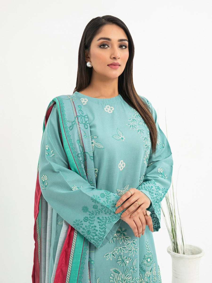 2 Piece Khaddar Suit - Embroidered (Pret) - Pehnaawaa