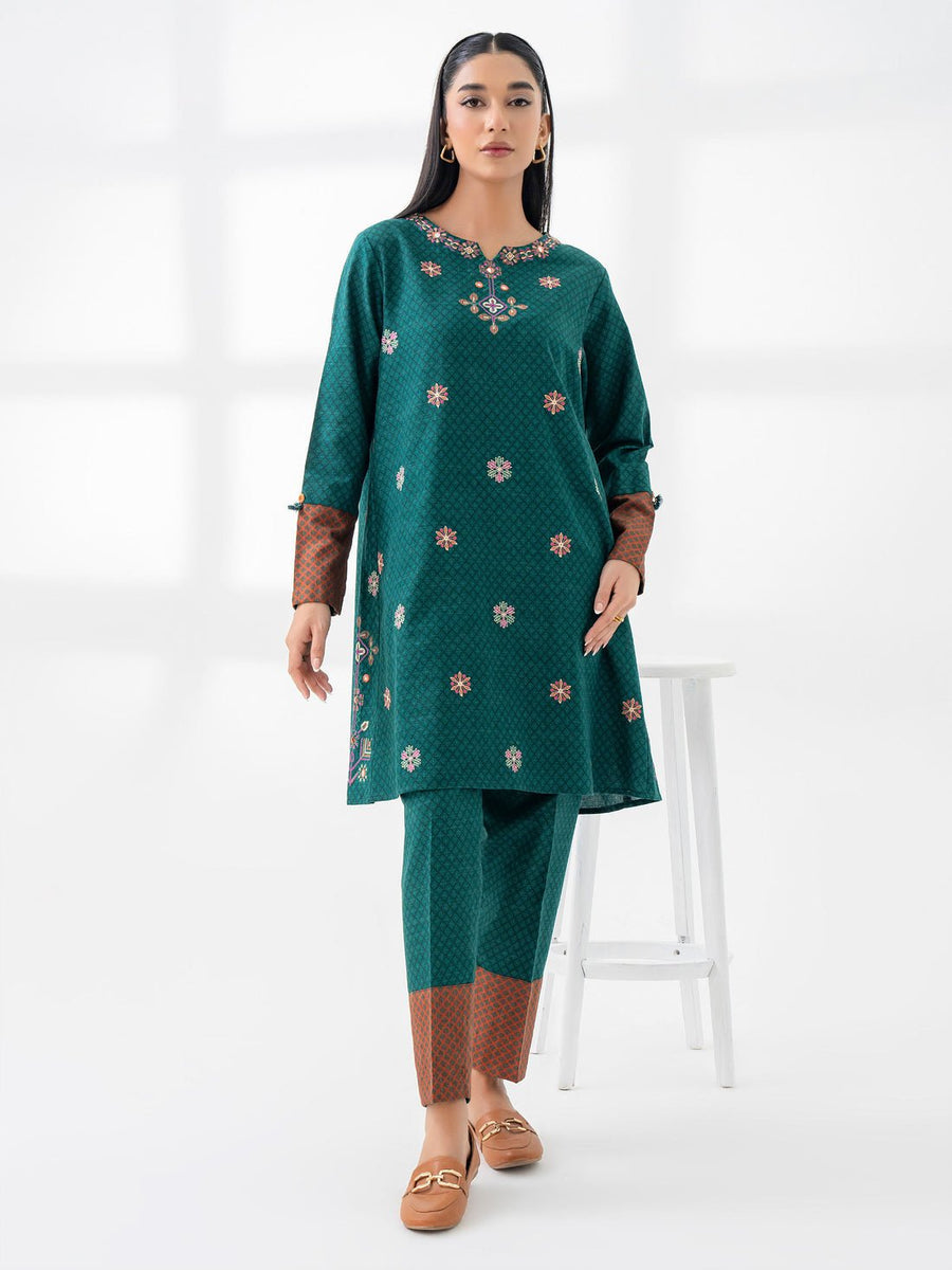 2 Piece Khaddar Suit - Embroidered (Pret) - Pehnaawaa