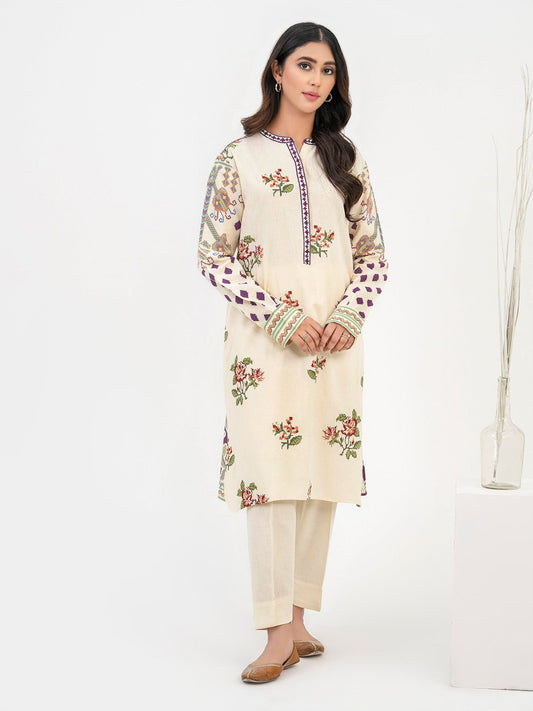 2 Piece Khaddar Suit - Embroidered(Pret) - Pehnaawaa