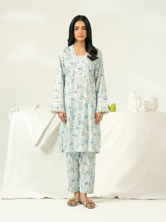 2 Piece Lawn Suit - Embroidered (Pret) - Pehnaawaa