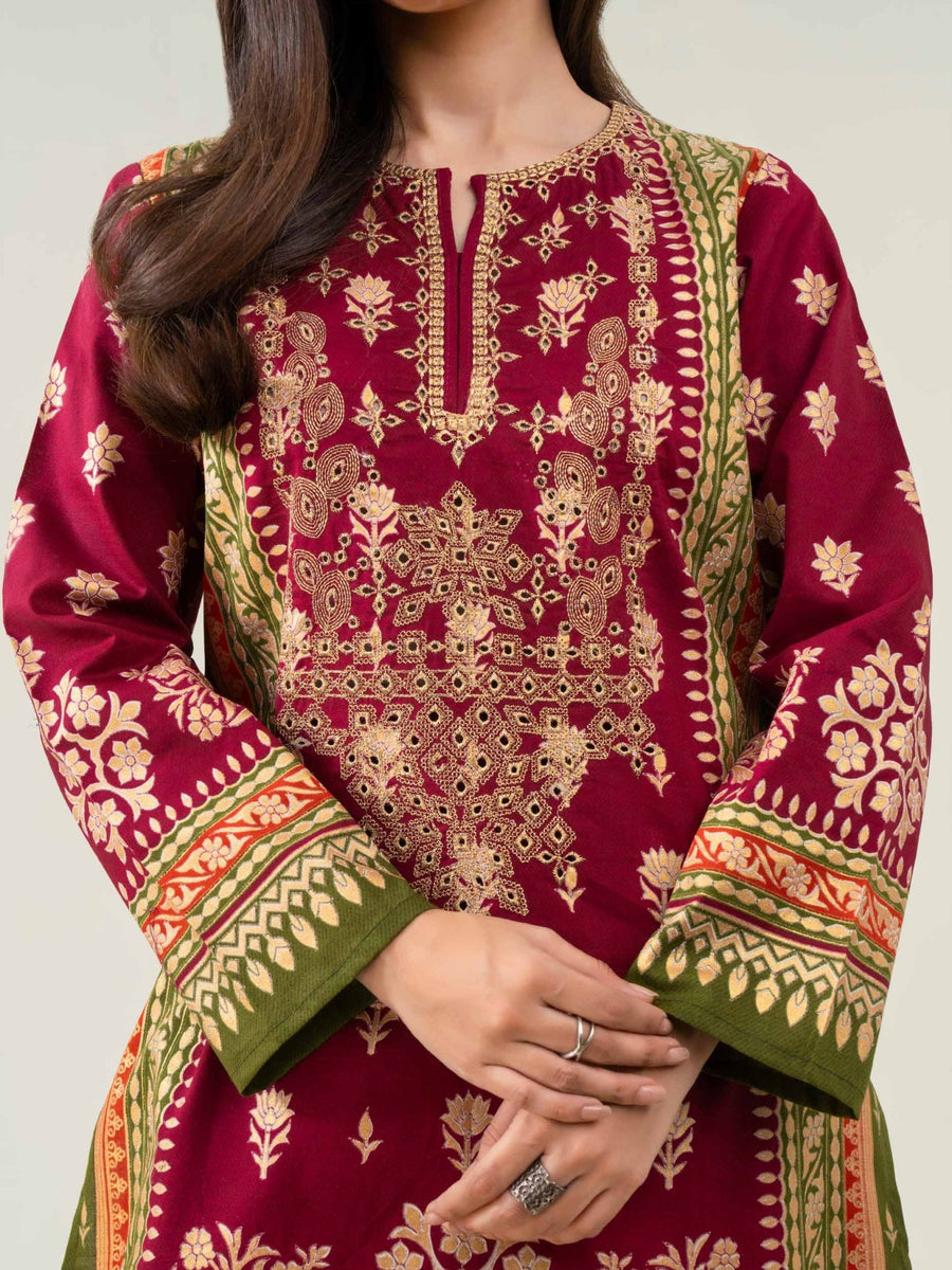 2 Piece Lawn Suit - Embroidered (Pret) - Pehnaawaa