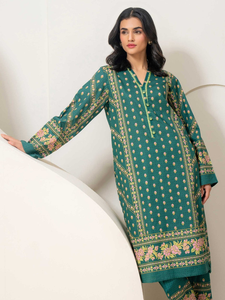2 Piece Lawn Suit - Embroidered (Pret) - Pehnaawaa