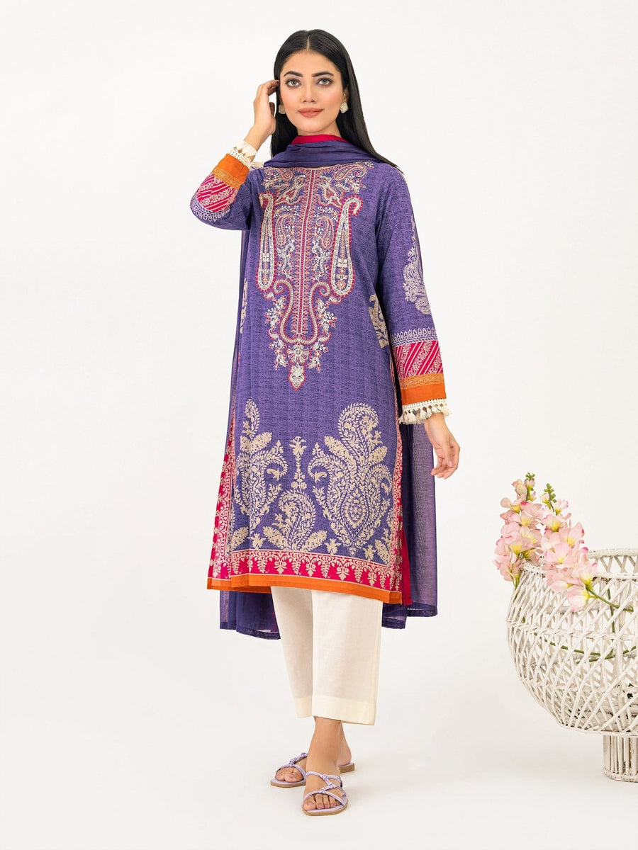 2 Piece Lawn Suit - Embroidered (Pret) - Pehnaawaa