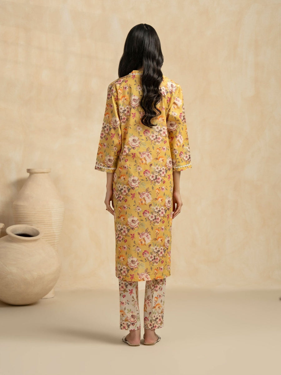 2 Piece Lawn Suit - Printed (Pret) - Pehnaawaa