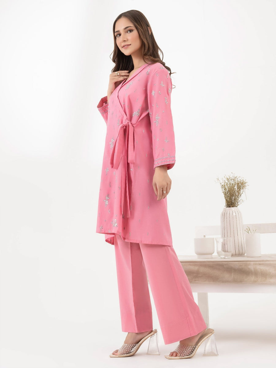 2 Piece Missouri Suit - Embroidered (Pret) - Pehnaawaa