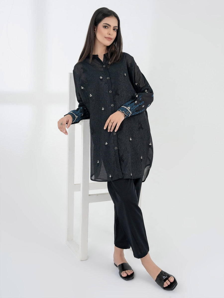 2 Piece Missouri Suit - Embroidered (Pret) - Pehnaawaa