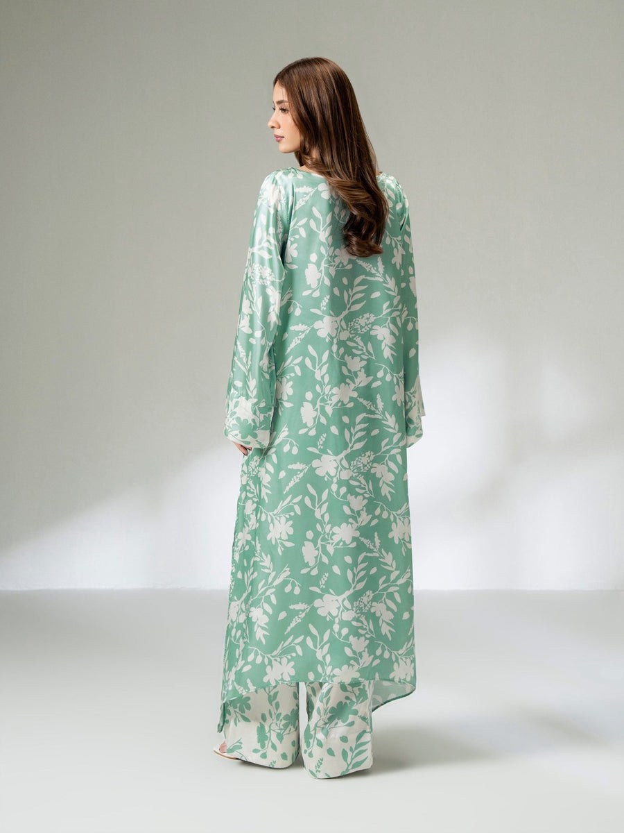 2 Piece Silk Suit (Pret) - Pehnaawaa