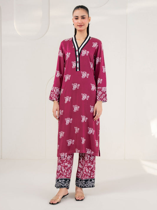 2 Piece Stone Suit - Printed (Pret) - Pehnaawaa