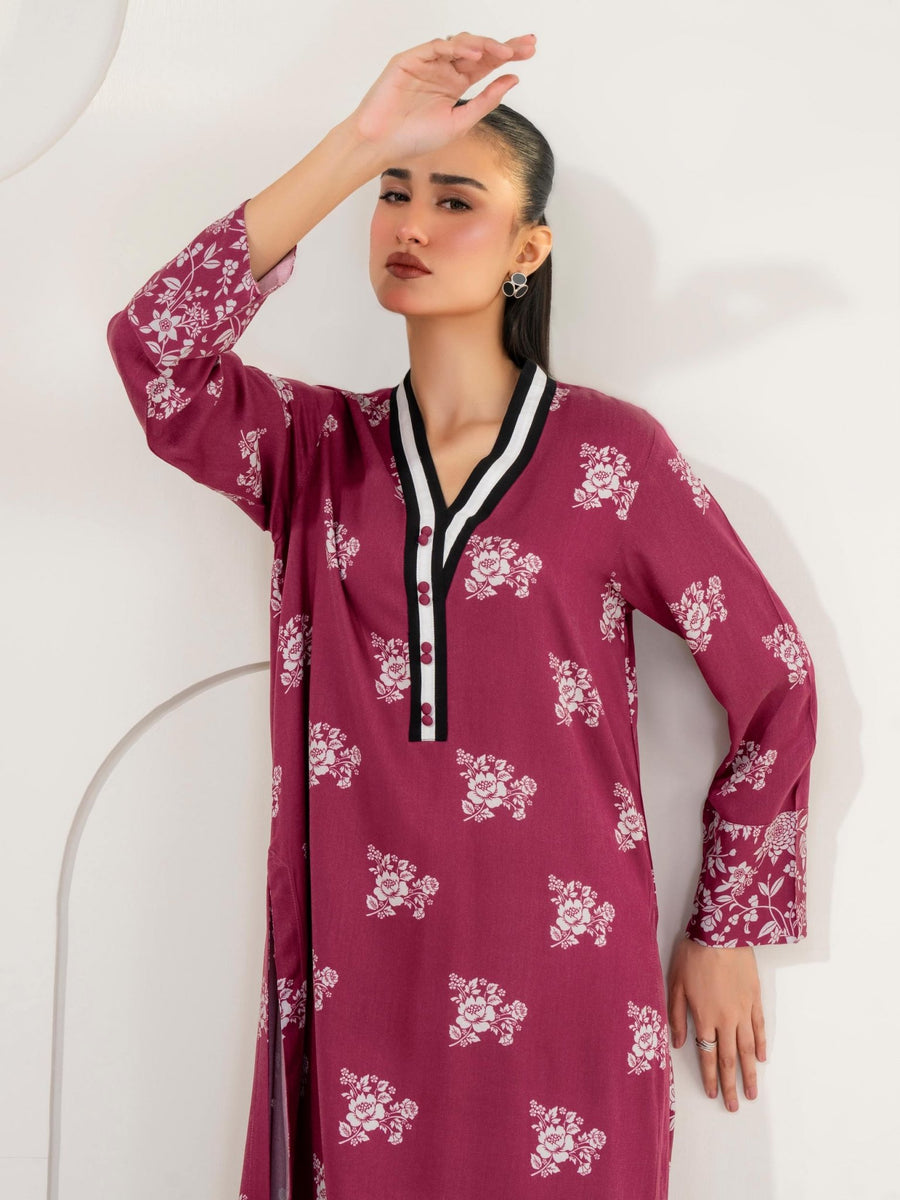 2 Piece Stone Suit - Printed (Pret) - Pehnaawaa