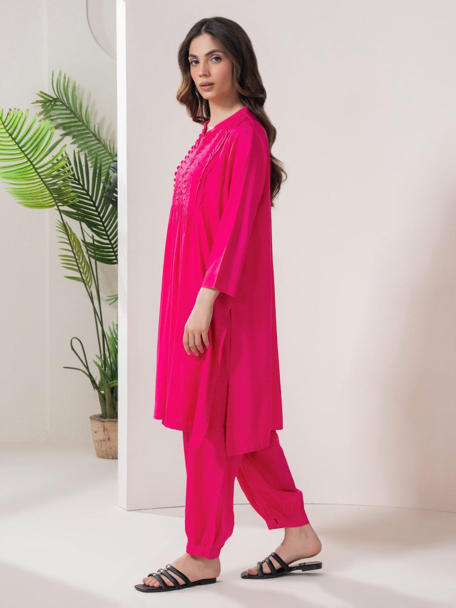 2 Piece Viscose Suit - Dyed (Pret) - Pehnaawaa
