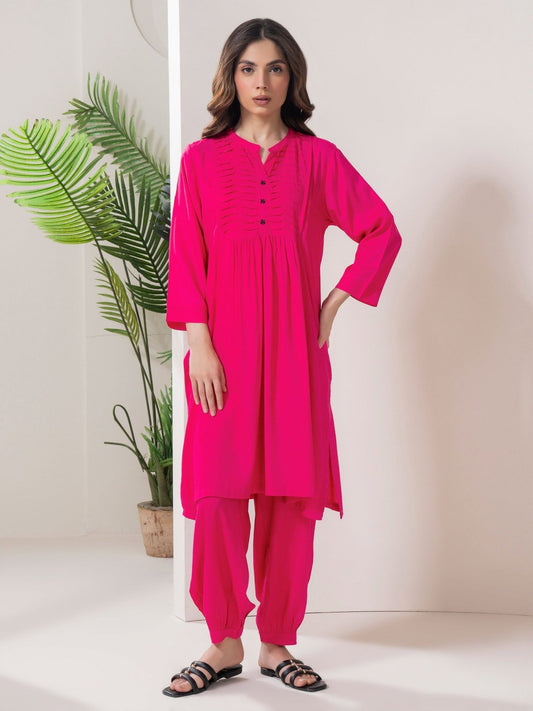 2 Piece Viscose Suit - Dyed (Pret) - Pehnaawaa