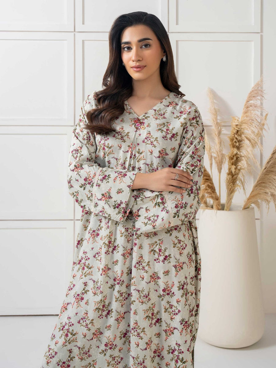 2 Piece Viscose Suit Printed (Pret) - Pehnaawaa