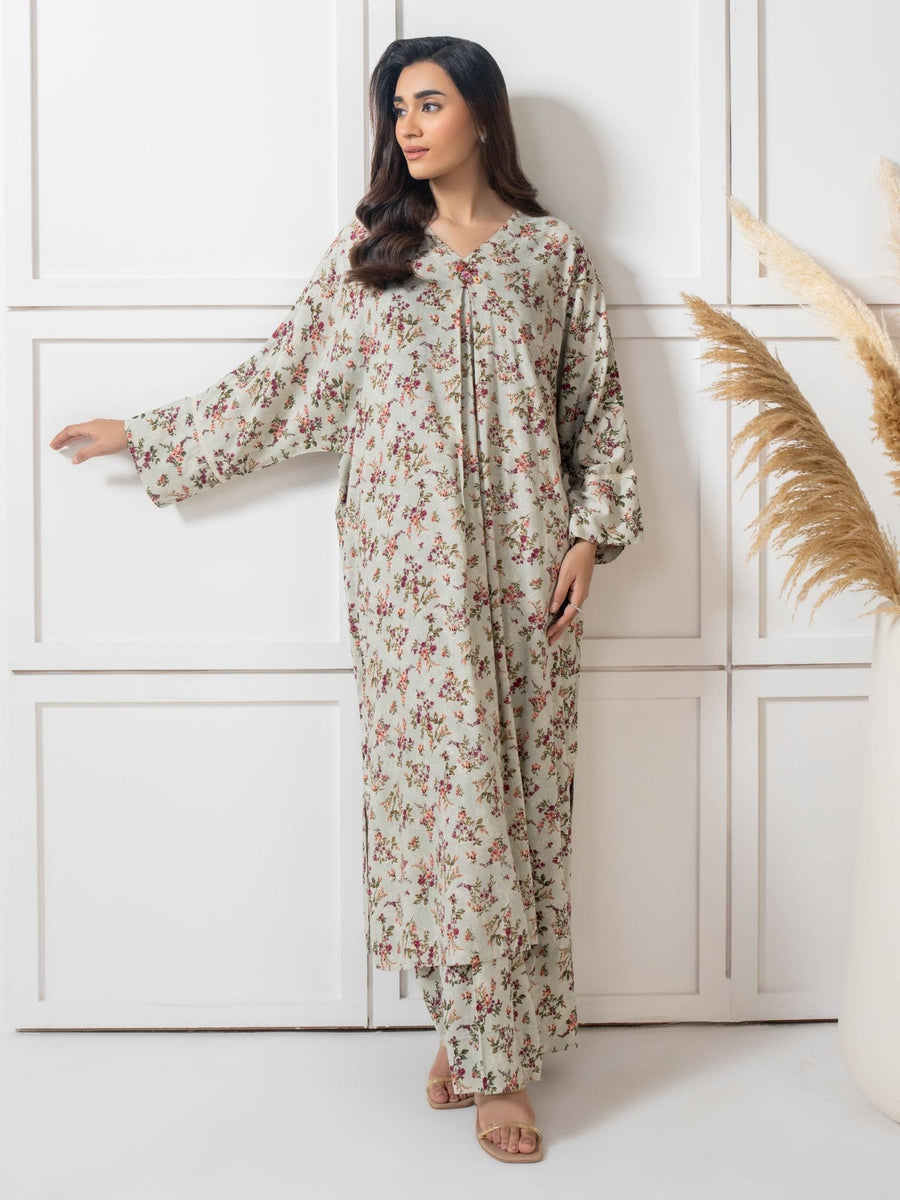 2 Piece Viscose Suit Printed (Pret) - Pehnaawaa