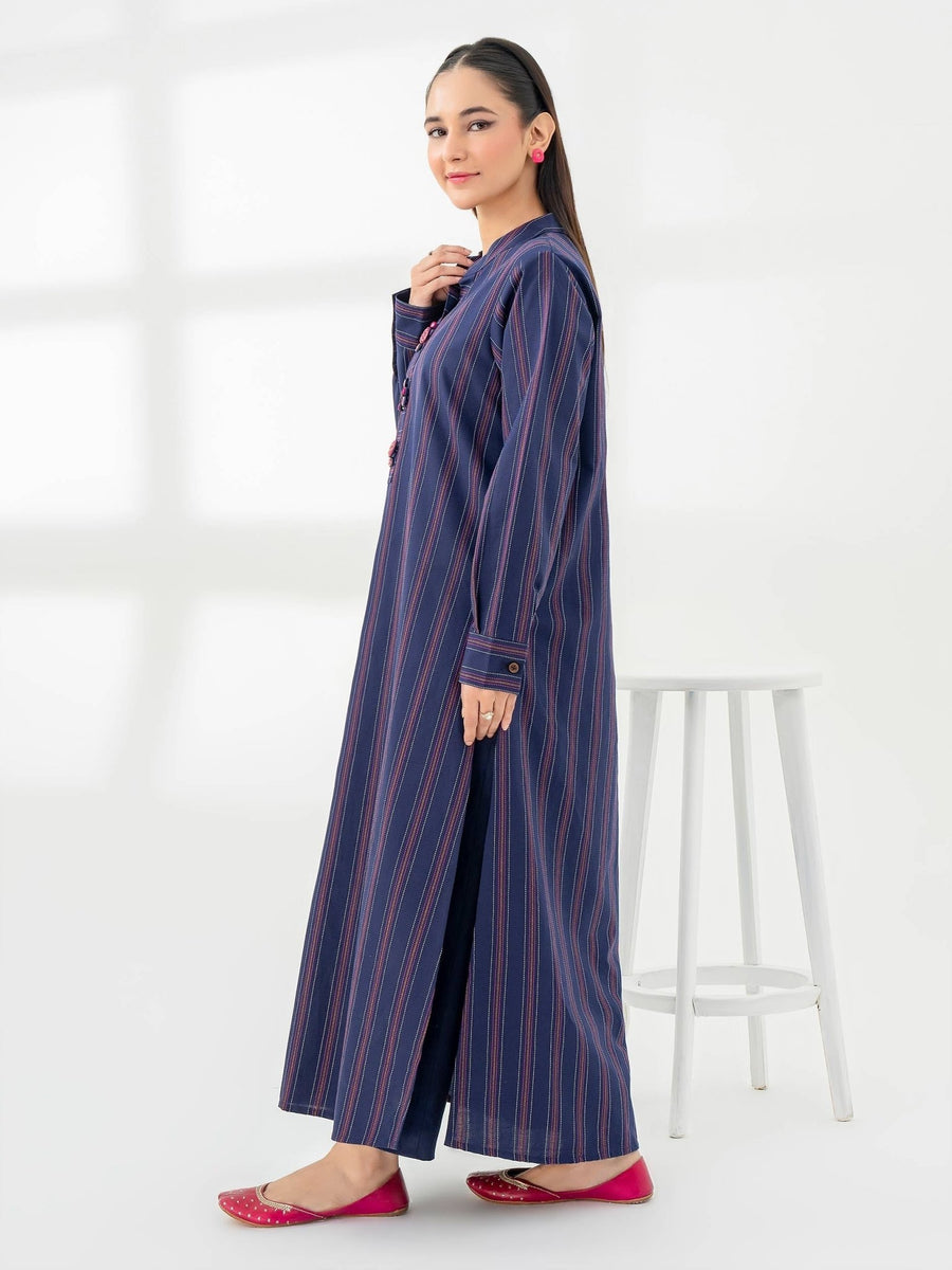 2 Piece Yarn Dyed Suit - Embroidered (Pret) - Pehnaawaa