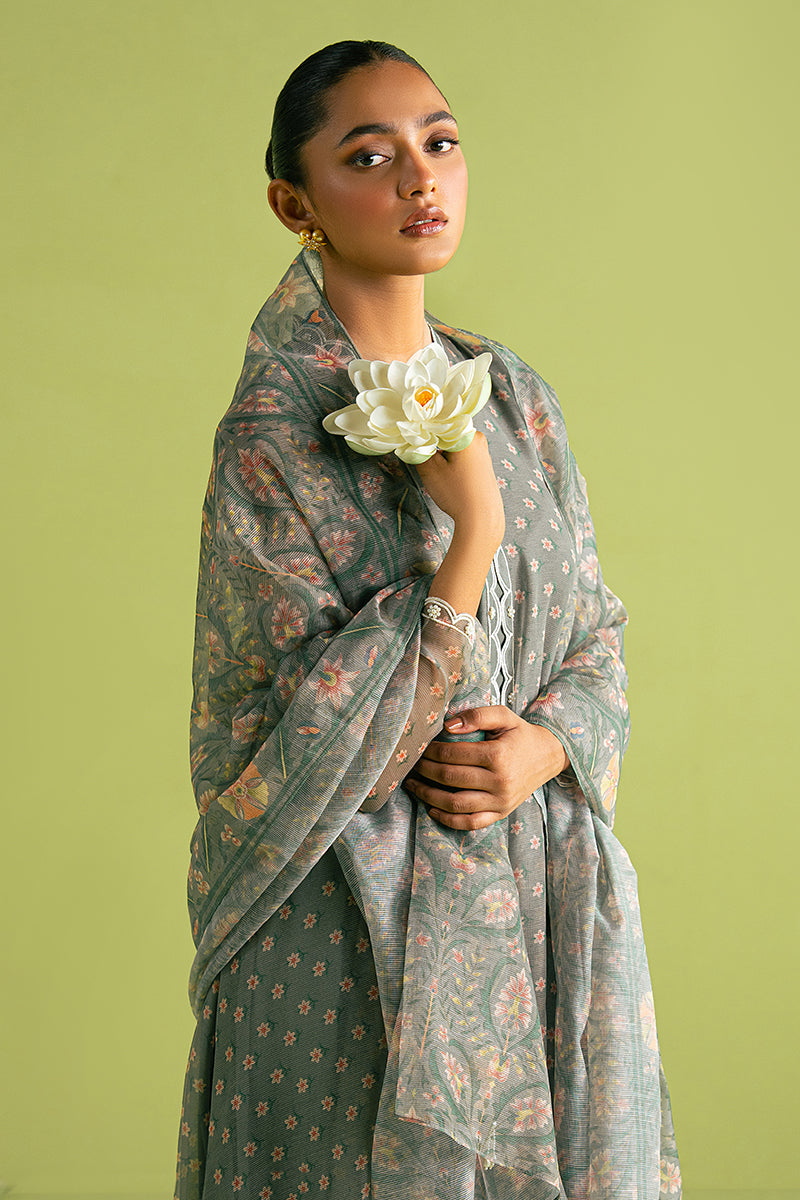 FOREST FLORA-2 PC (SHIRT & DUPATTA) - Pehnaawaa