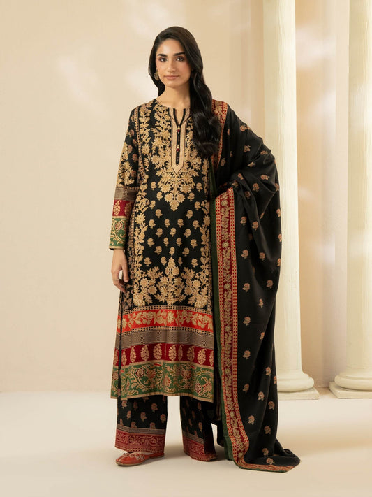 3 Piece Khaddar Suit - Prined (Pret) - Pehnaawaa