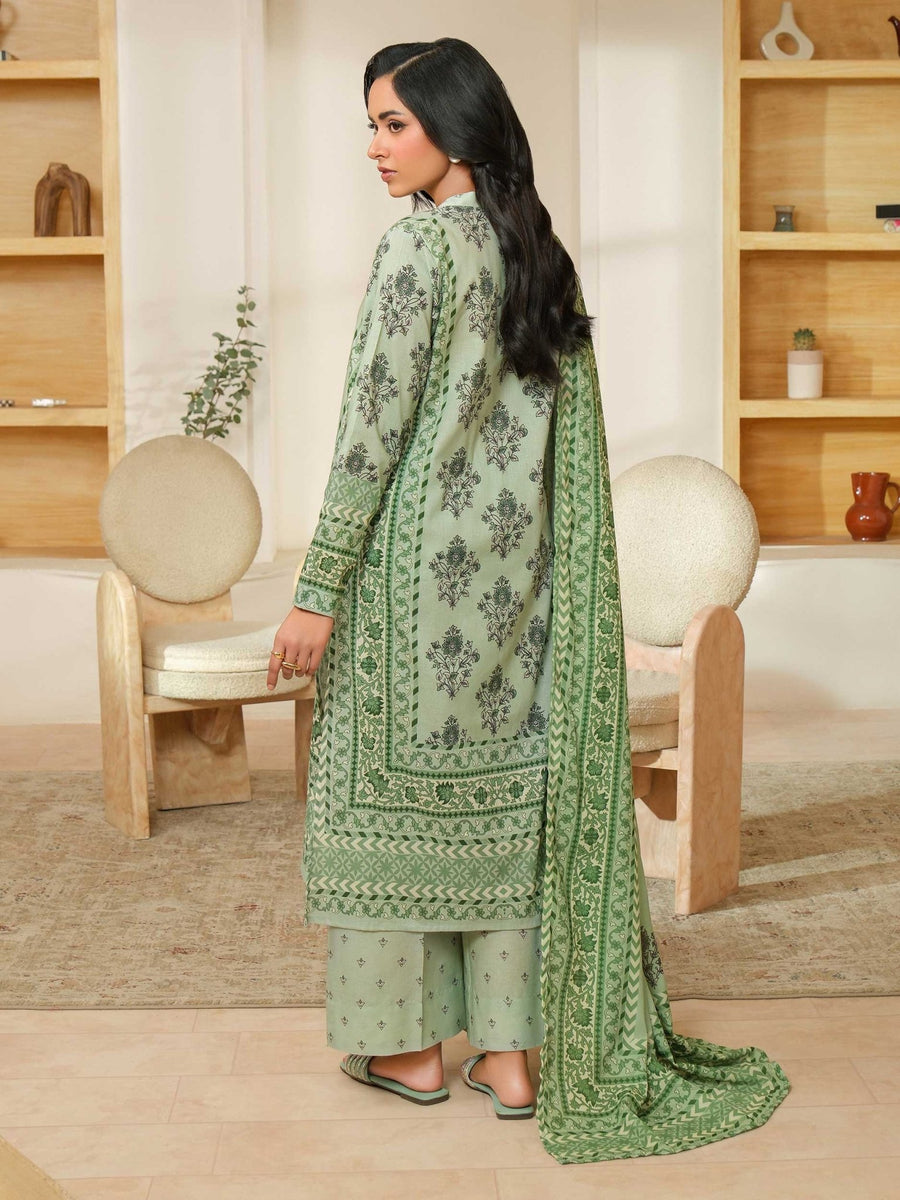 3 Piece Khaddar Suit - Printed (Unstitched) - Pehnaawaa