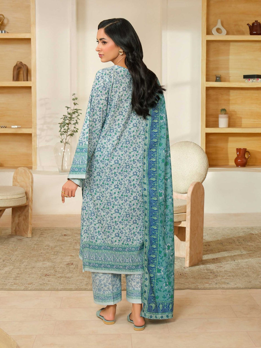 3 Piece Khaddar Suit - Printed (Unstitched) - Pehnaawaa