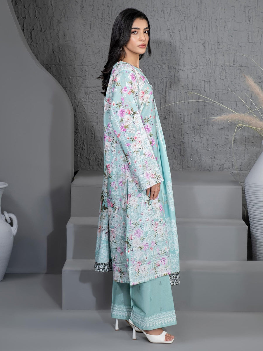 3 Piece Khaddar Suit - Printed (Unstitched) - Pehnaawaa