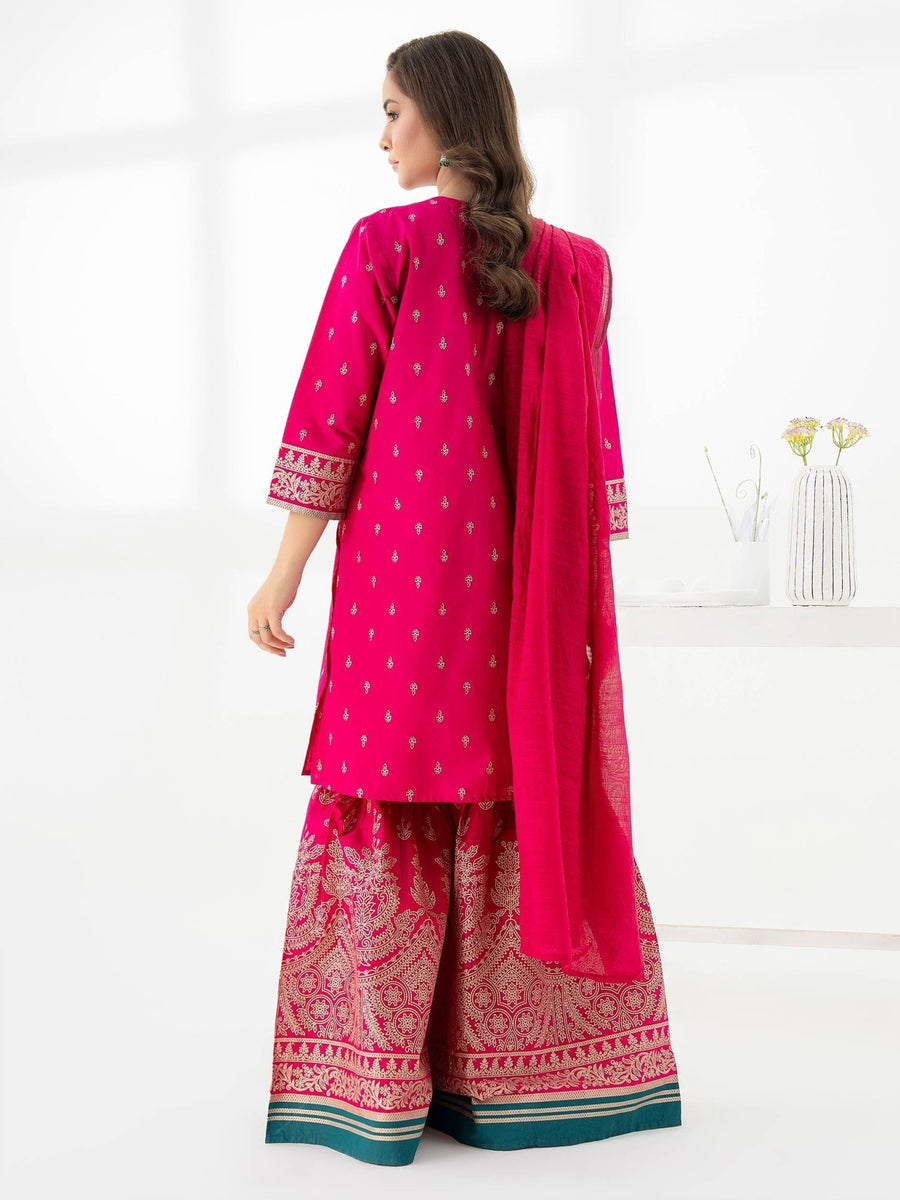 3 Piece Lawn Suit - Embroidered (Pret) - Pehnaawaa