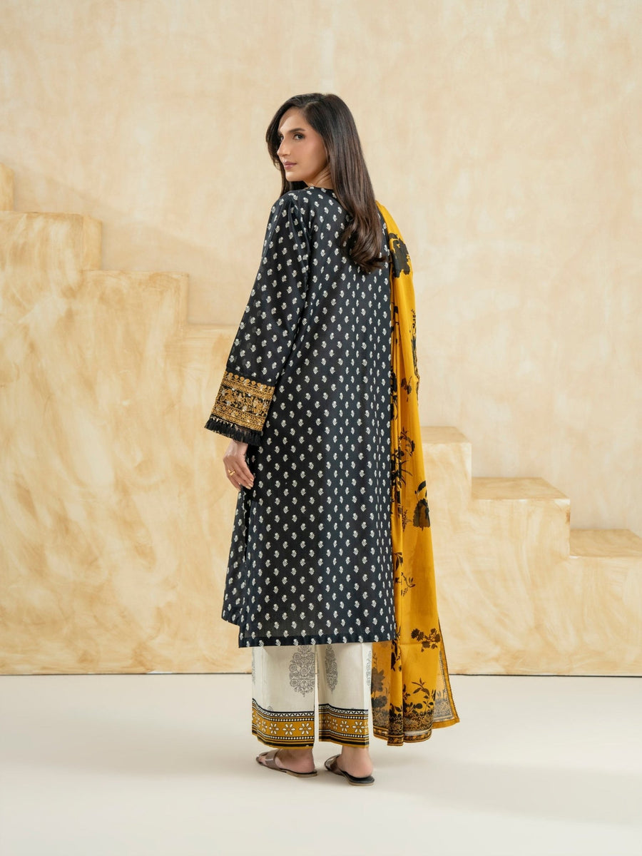 3 Piece Lawn Suit - Embroidered (Pret) - Pehnaawaa