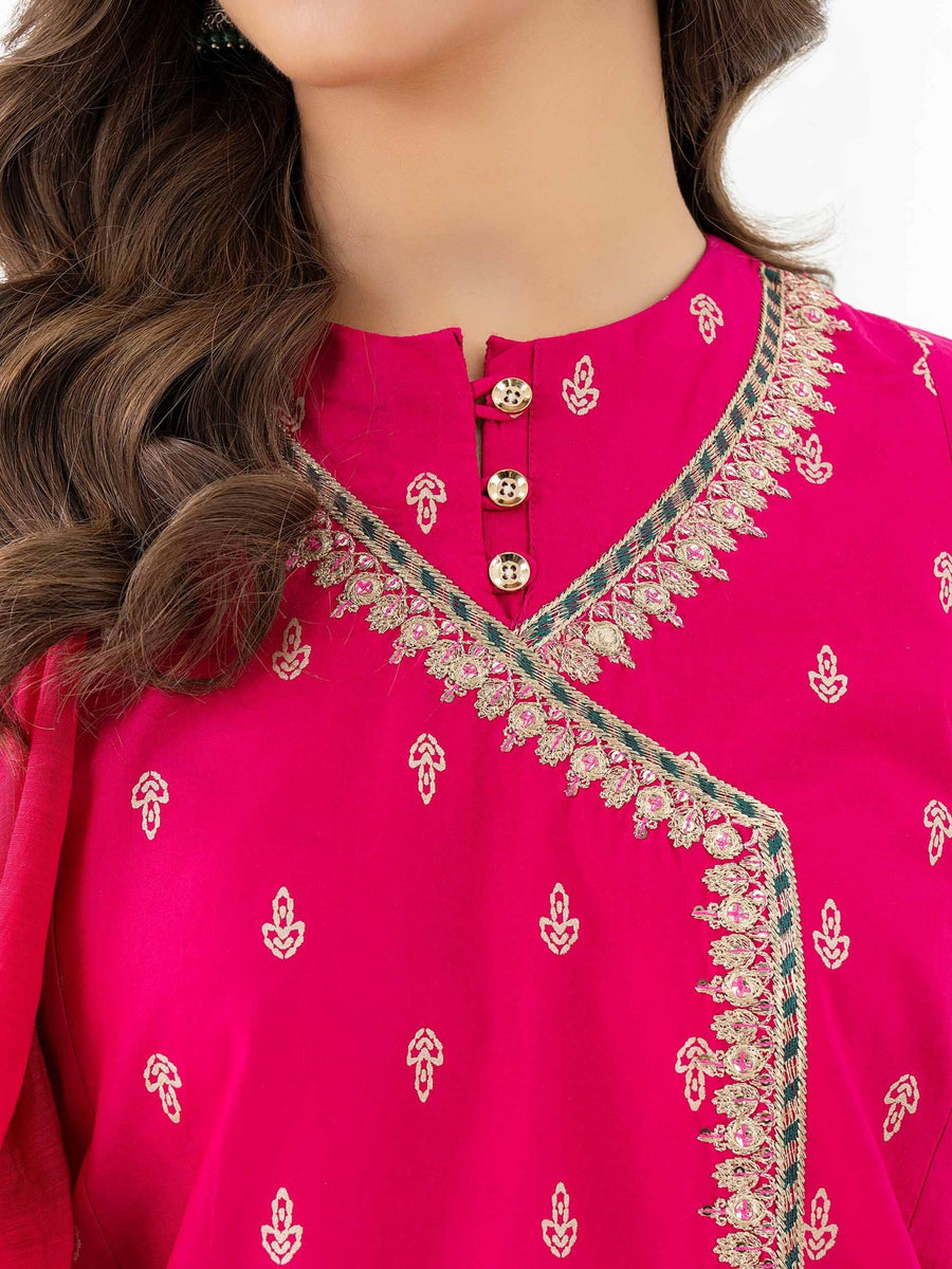3 Piece Lawn Suit - Embroidered (Pret) - Pehnaawaa