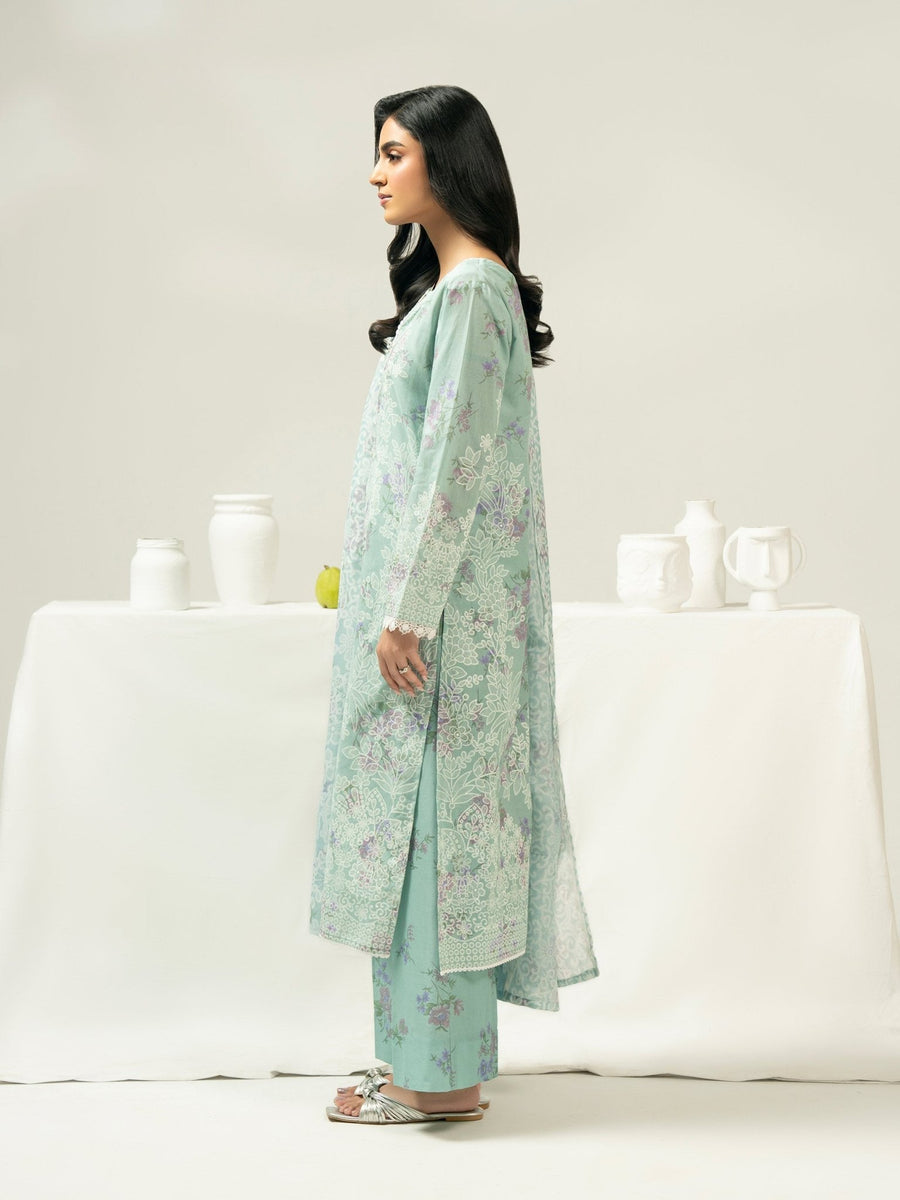 3 Piece Lawn Suit - Paste Print (Pret) - Pehnaawaa