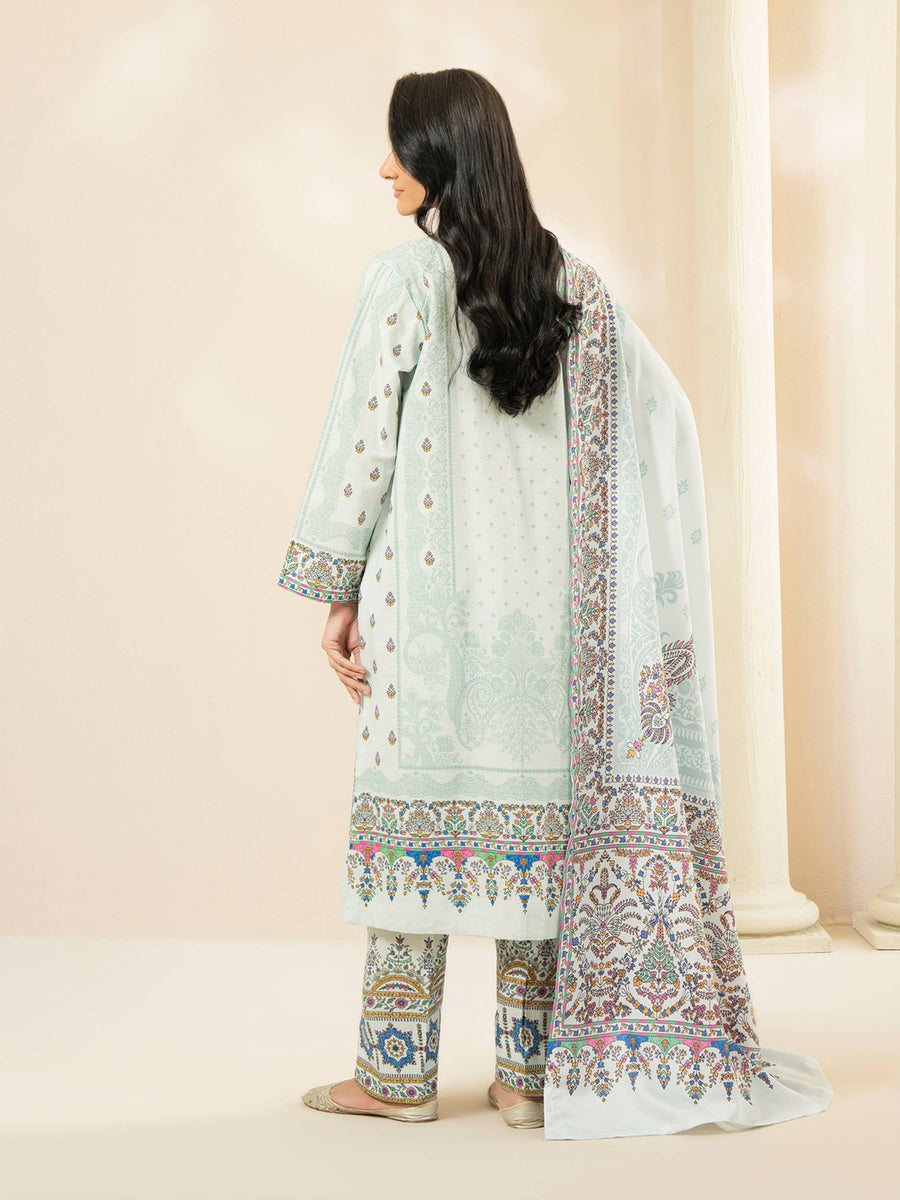 3 - Piece Slub Khaddar Suit (Pret) - Pehnaawaa