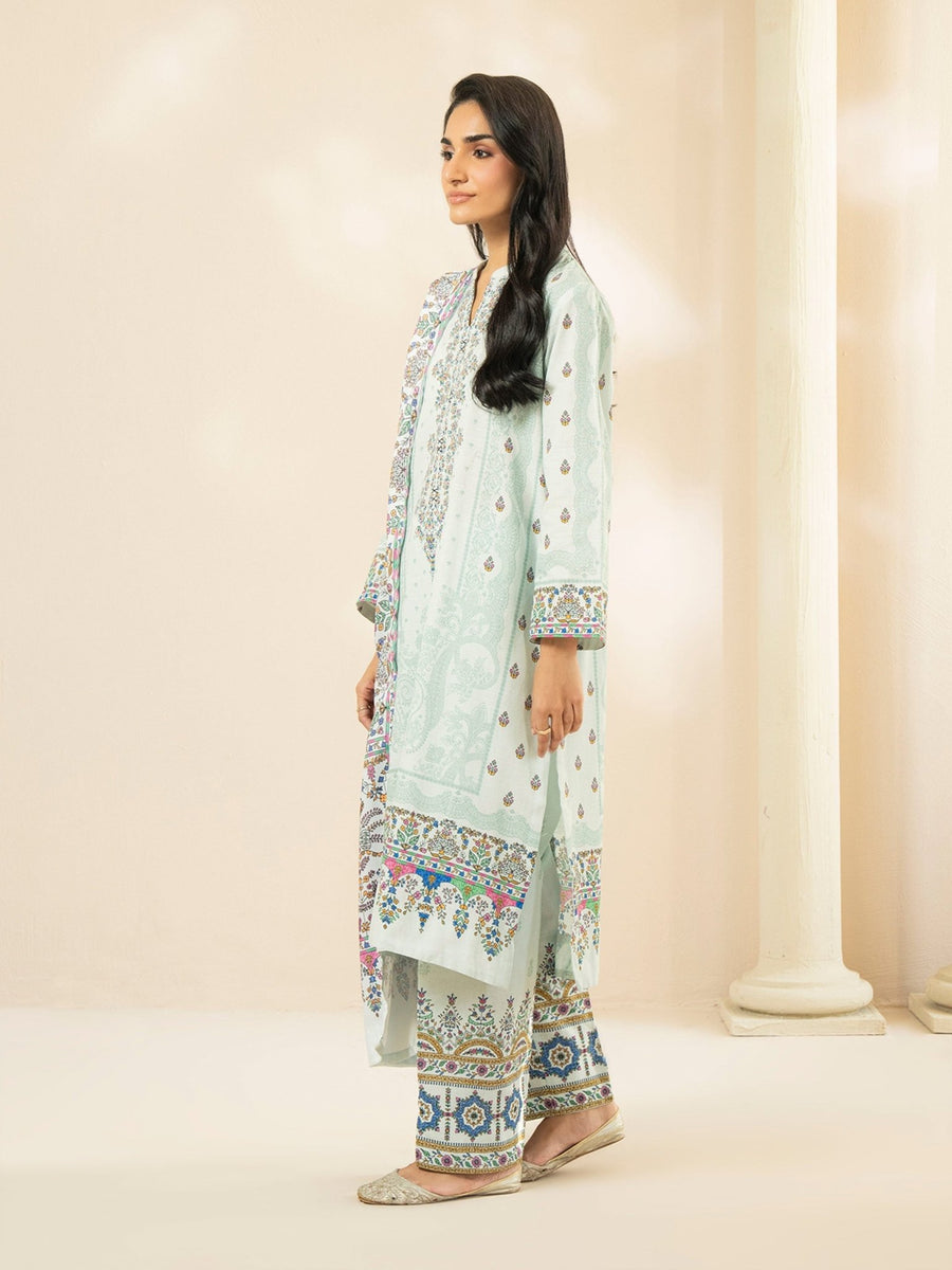 3 - Piece Slub Khaddar Suit (Pret) - Pehnaawaa