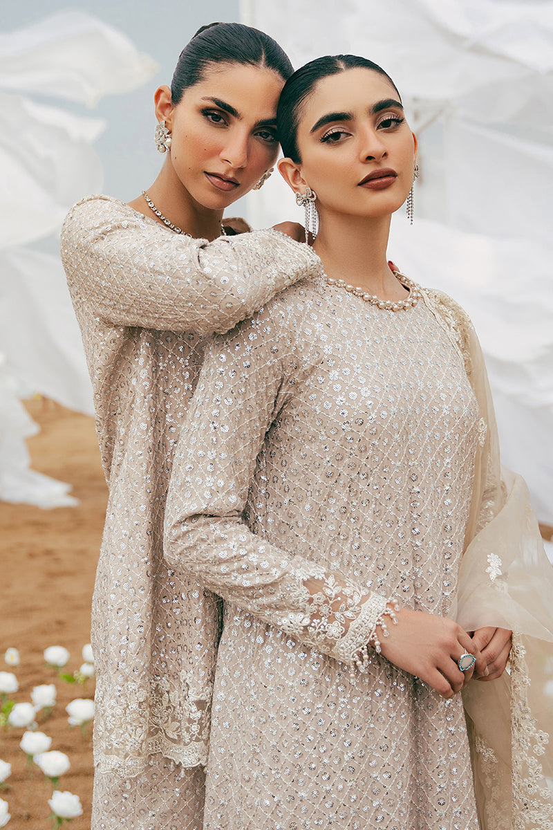 SCINTILLATING CRYSTAL-2PC SILK EMBROIDERED PRET
