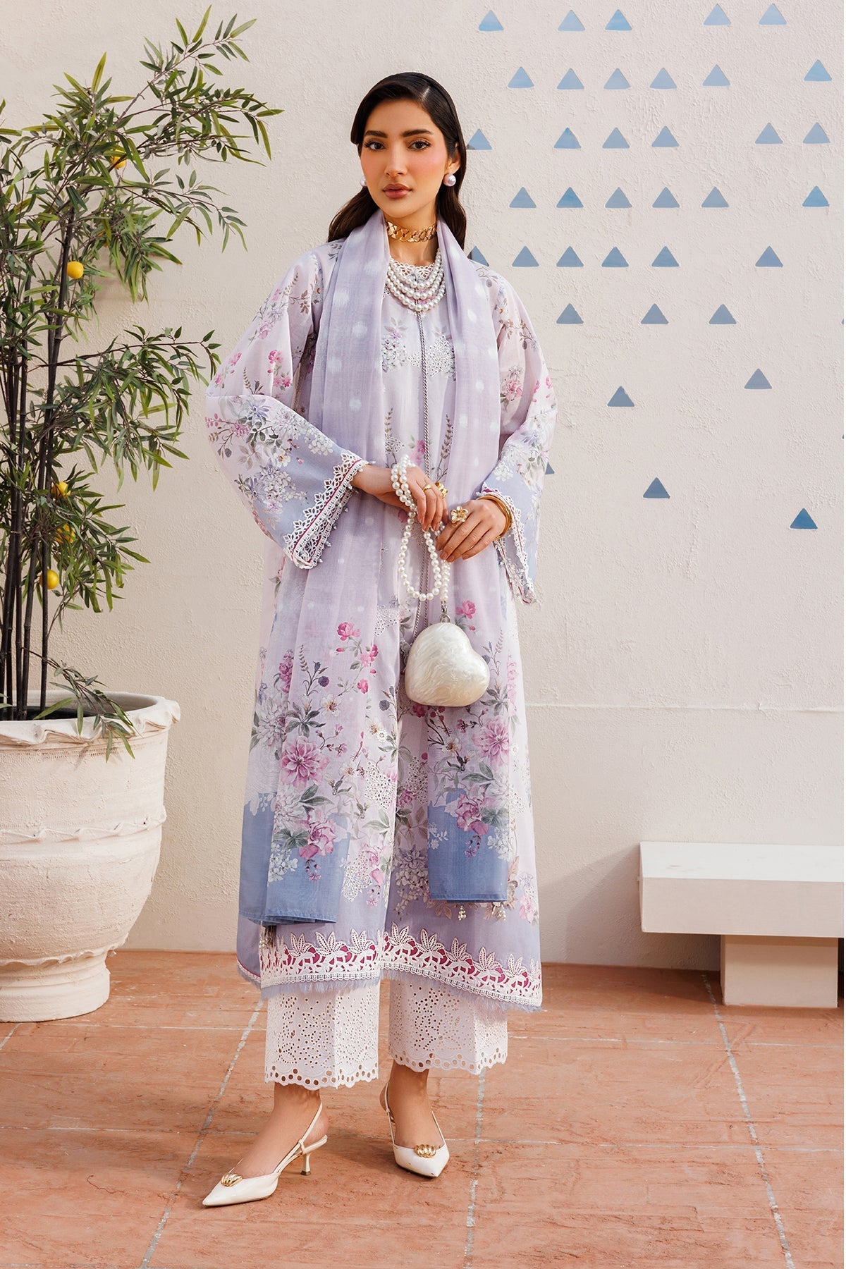 Lavender Lawn Three-Piece Set | 3-Piece Lace for 333