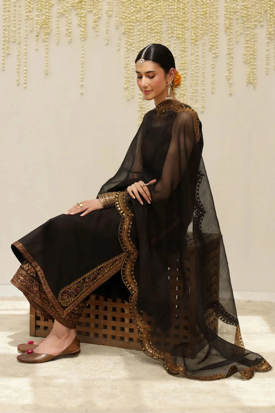 Black Elegance | Embroidered Suit