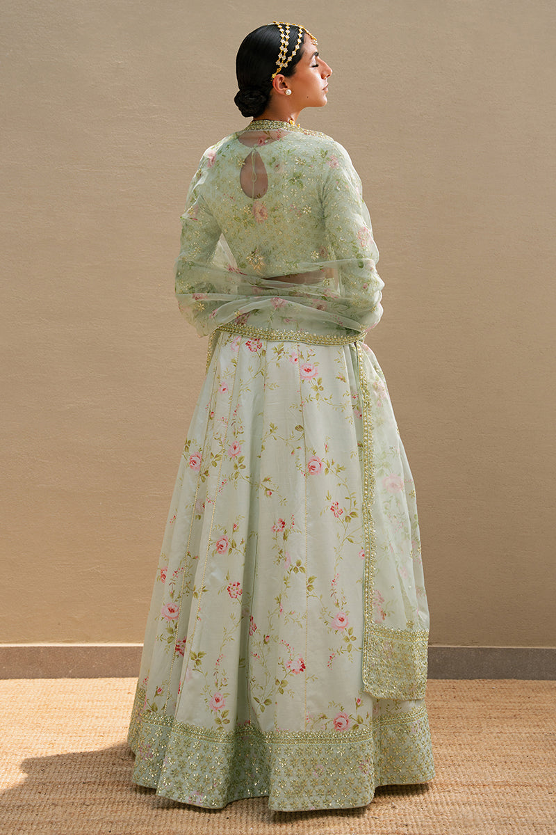 TRANQUIL HAZE-3PC SILK EMBROIDERED PRET - Pehnaawaa