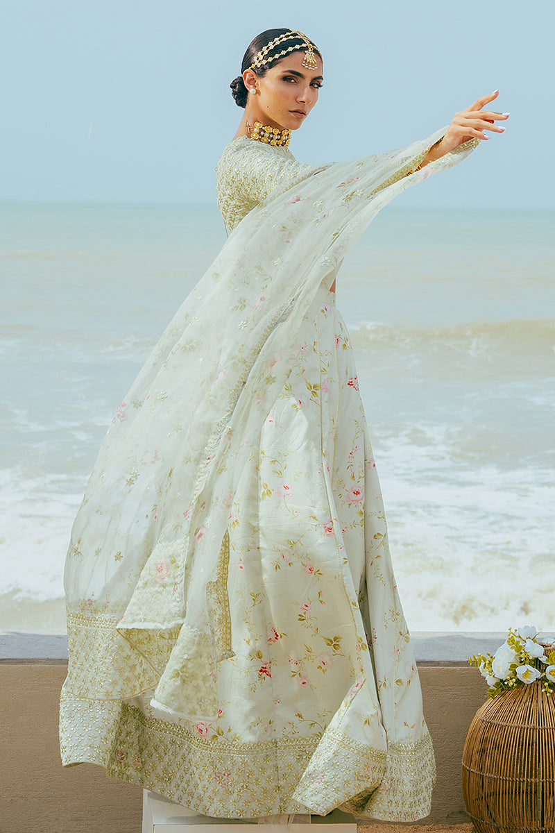 TRANQUIL HAZE-3PC SILK EMBROIDERED PRET - Pehnaawaa
