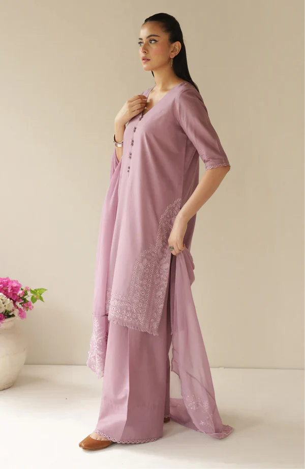 Soft Petal | 3 piece Stitched embroidered casual wear