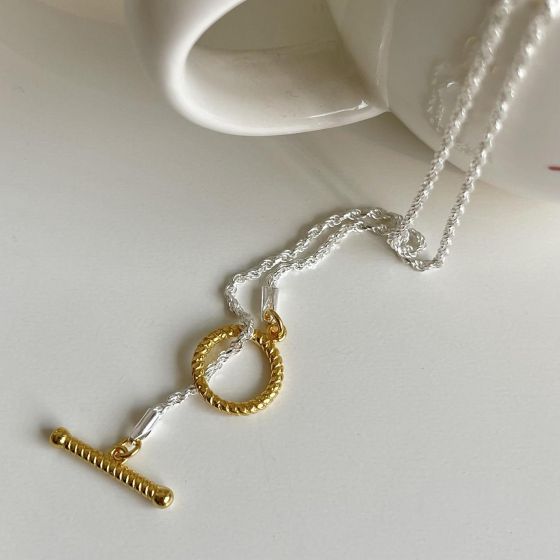 Office Simple OT Shape 925 Sterling Silver Necklace