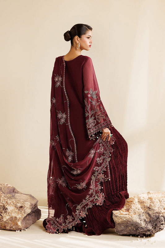 Starlight Embroidered Chiffon 3-Piece Formal Suit | 2290