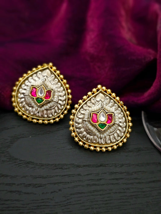 Tanvika Majestic Auric Radiance Timeless Stud Earrings