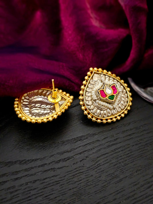 Tanvika Majestic Auric Radiance Timeless Stud Earrings