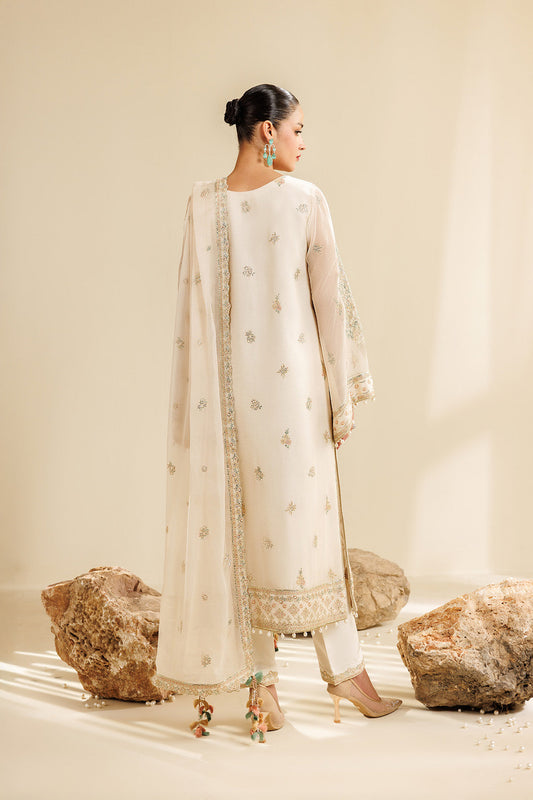 Cloud Embroidered Chiffon 3-Piece Formal Suit