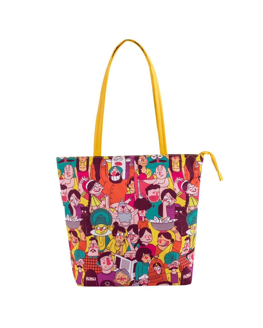 Vibrant Illustrated Tote Bag