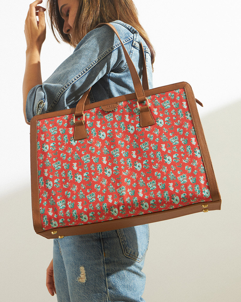 Teal by Chumbak Wildflower Tote Bag